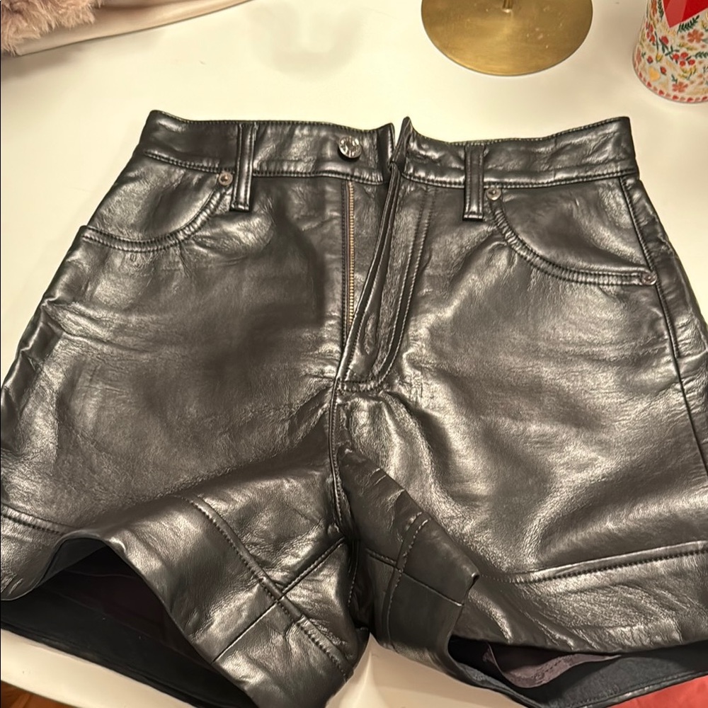 Metallic Silver Women's Shorts